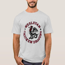 Mannen T-Shirt van Wesleyan Chicken Dragons