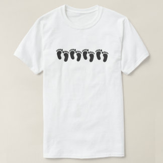 Mannen T-Shirt voetafdruk