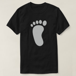 Mannen T-Shirt voetafdruk