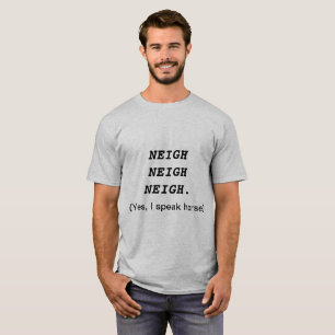 Mannen T-Shirt voor Humor van paarden