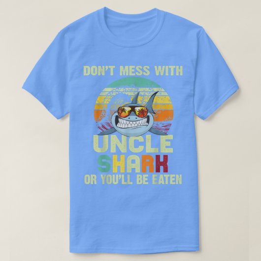 Mannen T-shirt voor oomDont Mess met oomhaai (Design voorkant)