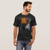 Mannen T-shirt voor zwart (Voorkant volledig)