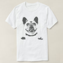 Mannen T-Shirt voor zwarte en witte bulldog