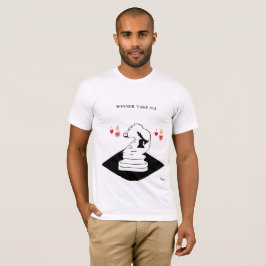 Mannen T - Shirt / Winner neemt alles in beslag
