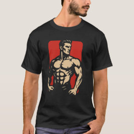 Mannen-T-shirt zwart T-shirt