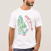 Mannen T Shirten Funny Beach Kerstthema T-shirt (Voorkant)