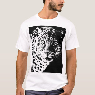 Mannen T Shirten Pop Sjabloon Dieren luipaard T-shirt