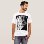 Mannen T Shirten Pop Sjabloon Dieren luipaard T-shirt (Voorkant volledig)
