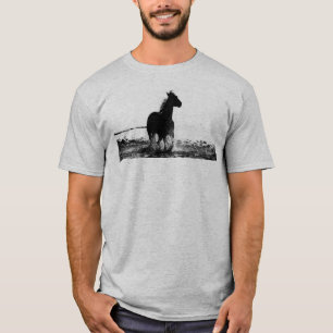 Mannen T-Shirten voor- en achterontwerp uitvoerpaa T-shirt