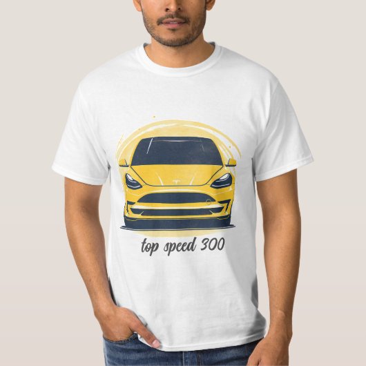 Mannen T-shirts bedrukte auto (Voorkant)
