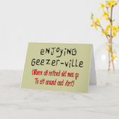 Mannen T-Shirts en Gifts "Geezer-Ville", in ruste Kaart (Gele Bloem)