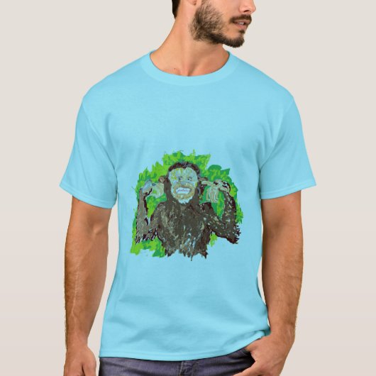 Mannen T-Shirts Happy Monkey (Voorkant)