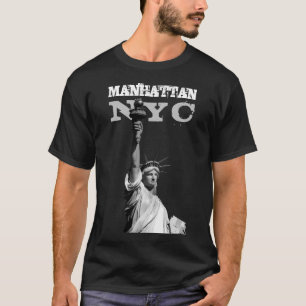 Mannen T-Shirts Manhattan Liberty Statue New York