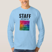 Mannen T - shirts met lange hoes Personeel (Voorkant)