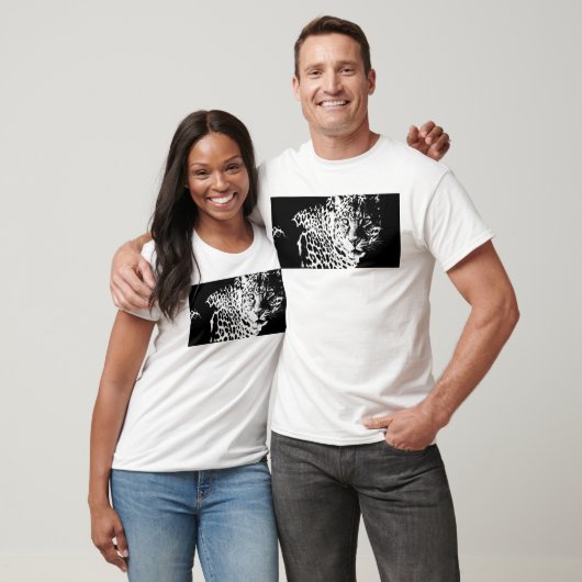 Mannen T - shirts Pop Art Animal Leopard Head Sjab (Unisex)