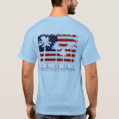 Mannen T-Shirts van Palm Flag Hawaii (Achterkant)