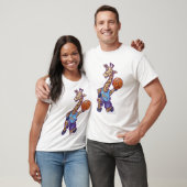 Mannen T-shirts voor Basketball Giraffe (Unisex)