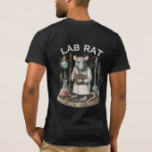 mannen t-shirts voor laboratoriumratten, Lab Rat: (Achterkant)