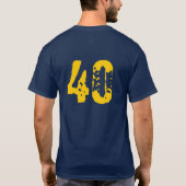 Mannen T "Tim's 40th" T-shirt (Achterkant)