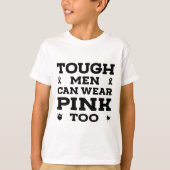 Mannen taaie Mannen kunnen roze ook borstkanker AW T-shirt (Voorkant)