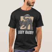Mannen Tabby Papa T-shirt Kat Papa Pap Vaderdag (Voorkant)