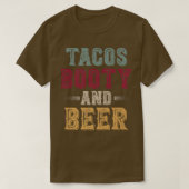 Mannen tacos-kraam en -koel-donkerder t-shirt (Design voorkant)