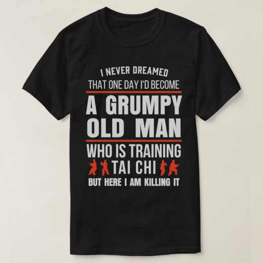 Mannen Tai Chi Chuan Taiji Chinese Martiale Kunst  T-shirt (Design voorkant)
