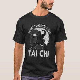 Mannen Tai Chi Grandpa Yin Yang Martial Arts Taiji T-shirt
