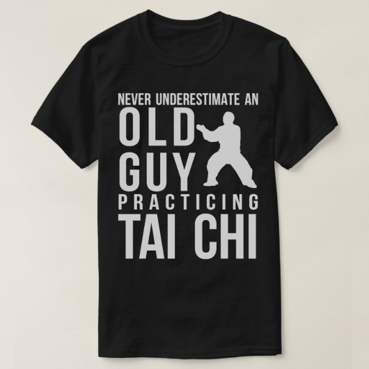 Mannen Taiji Chuan Martial Arts Chinese Shadow Box T-shirt (Design voorkant)