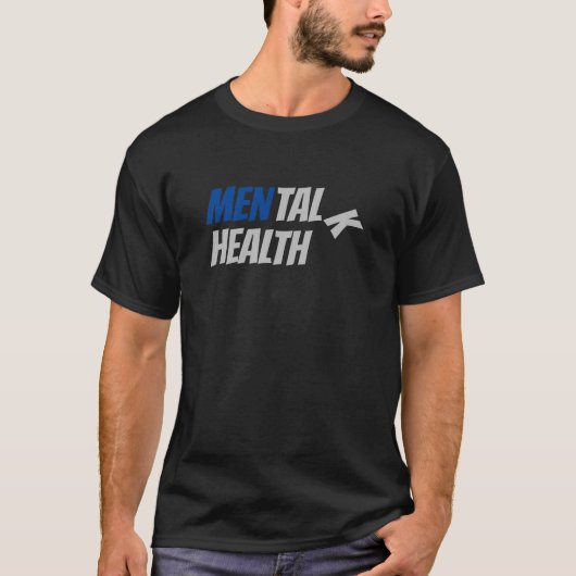 MANNEN TALK MENTALE GEZONDHEID T-shirt (Voorkant)
