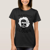 Mannen tapeklouds Funny Vaping E Sigarette C T-shirt (Voorkant)
