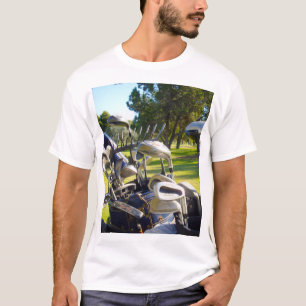Mannen tas van golfclubs T-shirt, T-shirt