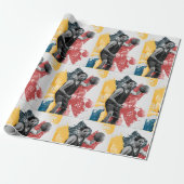 Mannen tasbalfittesspapier cadeaupapier (Uitgerold)