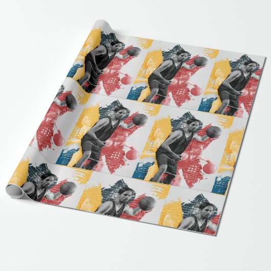 Mannen tasbalfittesspapier cadeaupapier (Uitgerold)