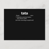 Mannen Tata T-Shirten/vader in het Roemeens of Poo Aankondigingskaart (Voorkant)