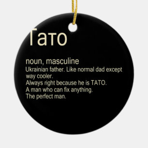 Mannen Tato Oekraïense vader Keramisch Ornament