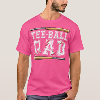Mannen Tball Pap TBall T-shirt Ball Dad Sport Fath