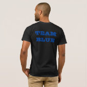 Mannen Team Blauw Team Roze Gender Reveal T-shirt (Achterkant volledig)