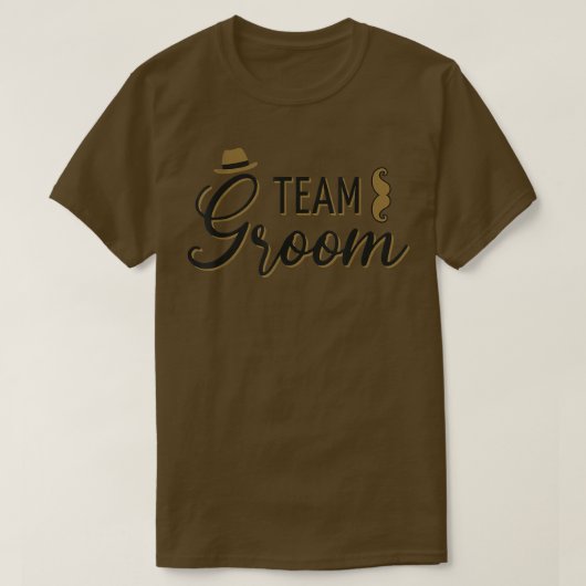 Mannen Team Bruidegom Grappige Groep Bachelor Part T-shirt (Design voorkant)