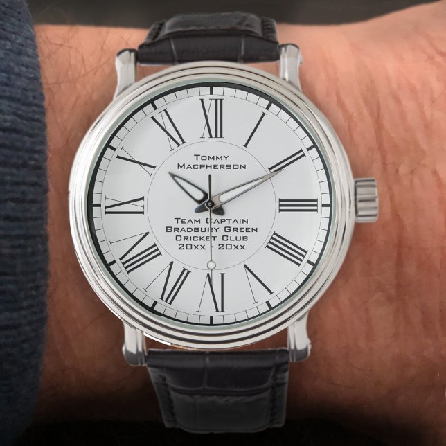 Mannen Team Captain Personalized Watch Horloge (Creator heeft geüpload)