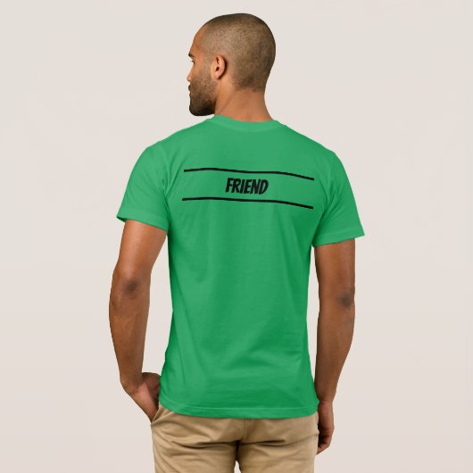 Mannen Team Deb, naam  T-shirt (Achterkant volledig)