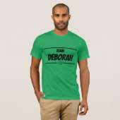 Mannen Team Deb, naam  T-shirt (Voorkant volledig)