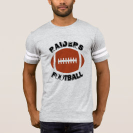Mannen Team Name Football T-shirt