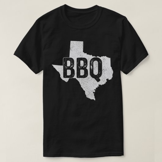 Mannen Teas BBQ Grilling Chef State Map Teas Barbe T-shirt (Design voorkant)