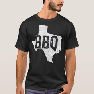 Mannen Teas BBQ Grilling Chef State Map Teas Barbe T-shirt