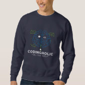 Mannen Tech Brain Circuit Coderingsgrafiek Voor Co Trui (Voorkant)