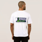 Mannen Tech Dual Front/Back-Logo, Logo onderaan T-shirt (Achterkant volledig)