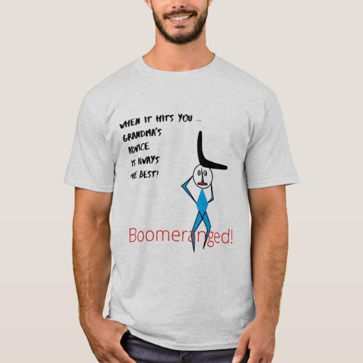 Mannen Tee Shirt Boomeranged (Voorkant)