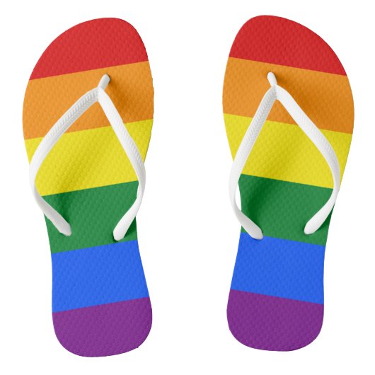 Mannen Teenslippers - Pride kleuren (Voetbed)