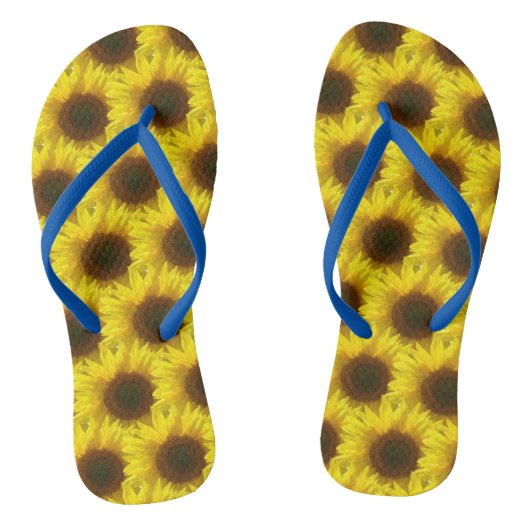 Mannen Teenslippers Unisex Zonnebloem (Voetbed)
